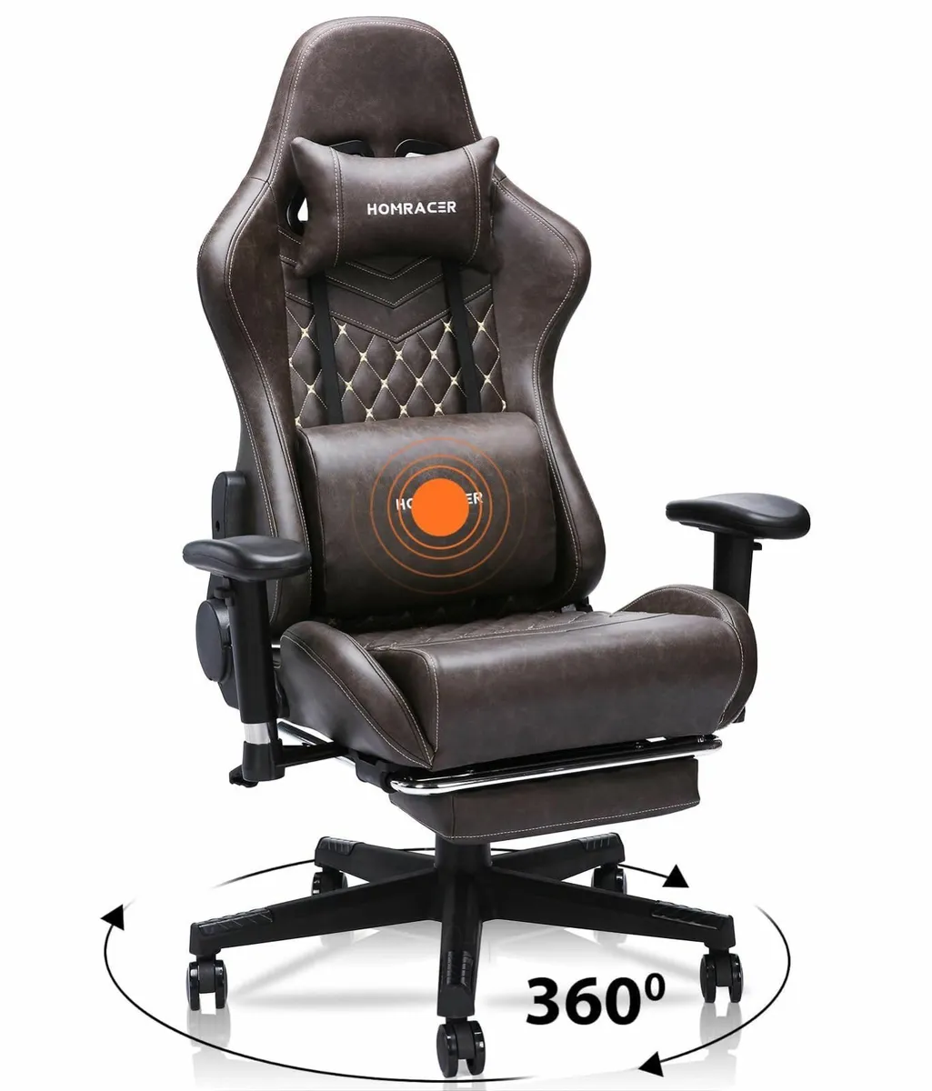 Ergonomic Office Chair Gaming Executive Desk with - Image 1