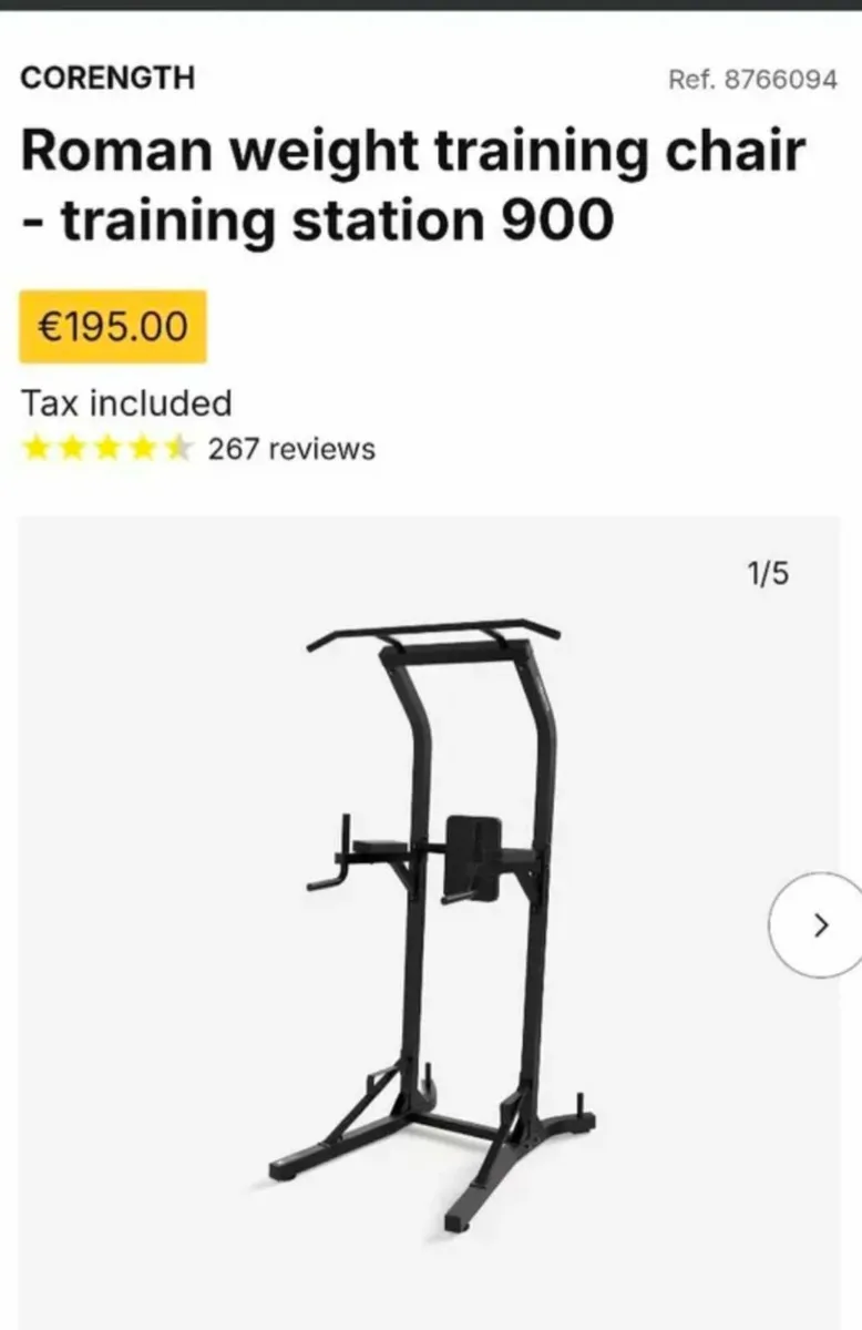 Roman weight training chair - Image 1