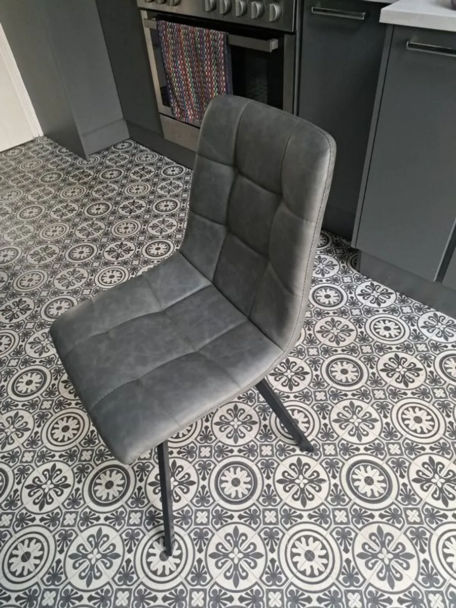 Dining Room chairs grey - Image 1