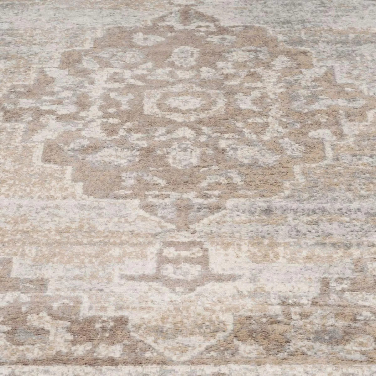 Antique Warm Neutral Greige Living Room Area Rug - Image 4
