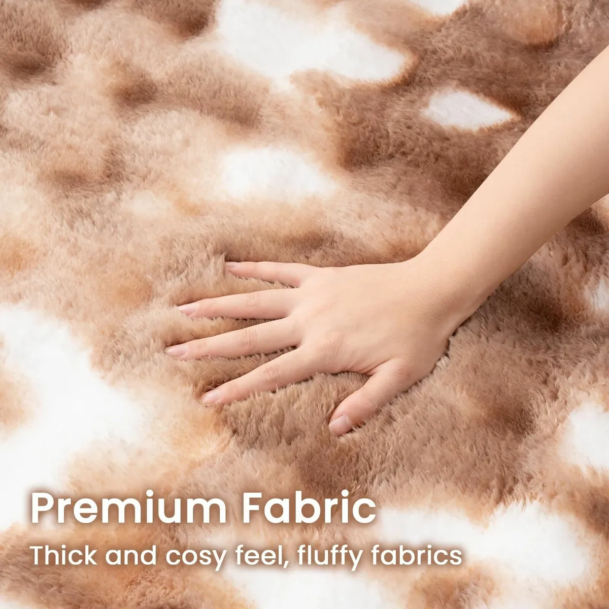 Flannel Bubble Area Rug - Soft Plush Carpet for - Image 4