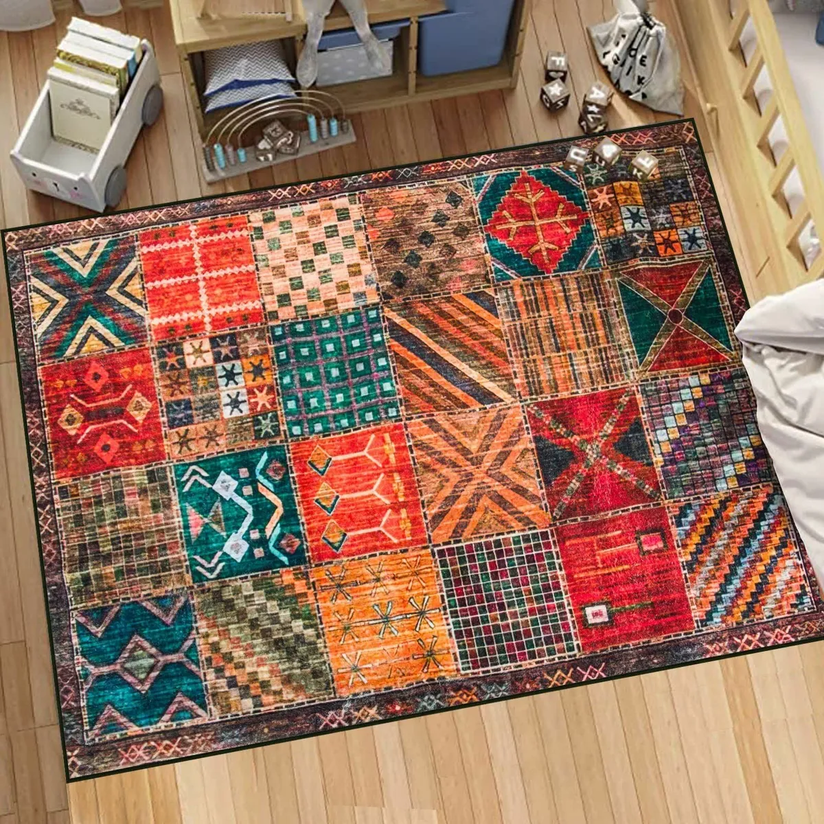 Large Rugs Living Room Multicoloured 160 x 200 cm - Image 3