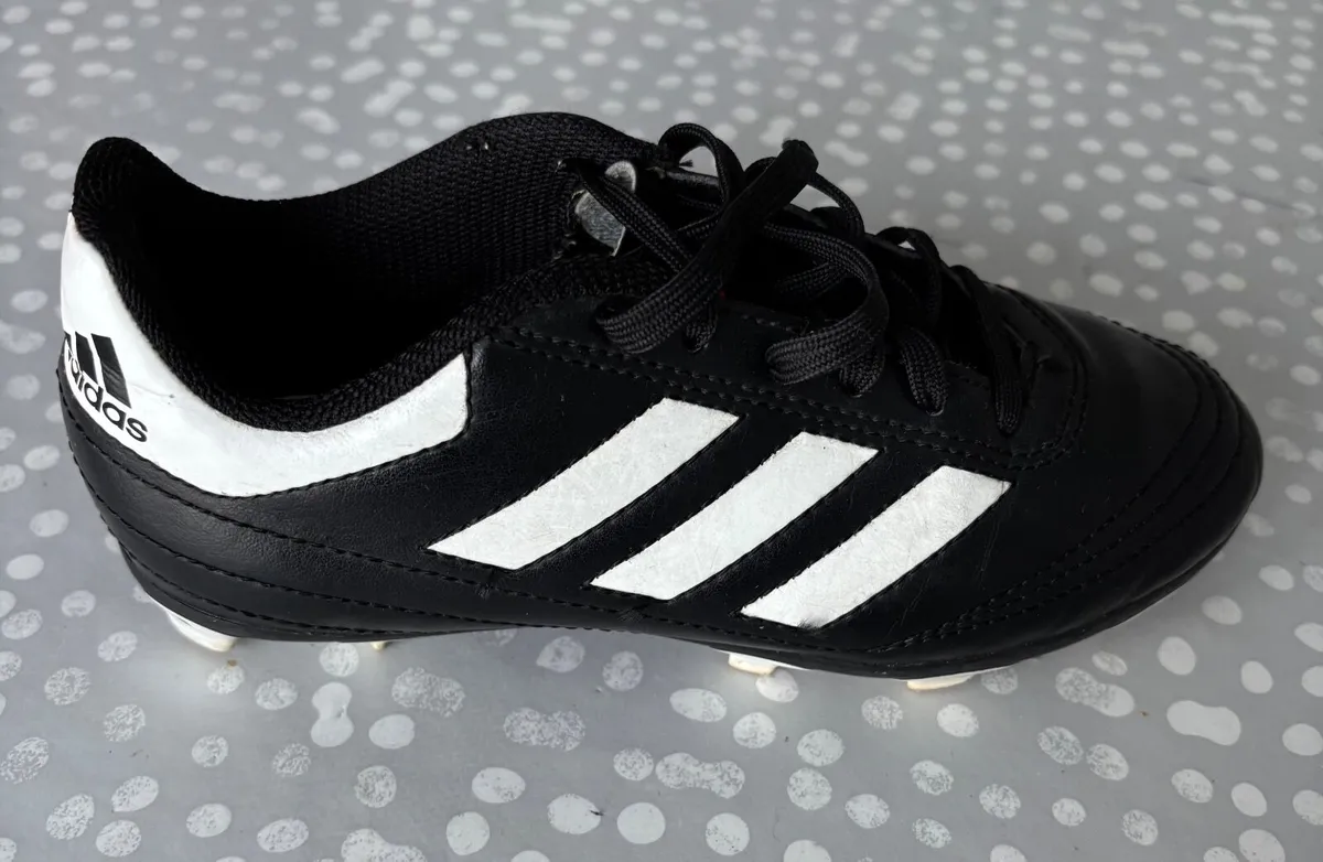 Kids Adidas Leather Football Boots - Image 2