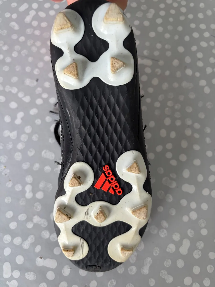 Kids Adidas Leather Football Boots - Image 4