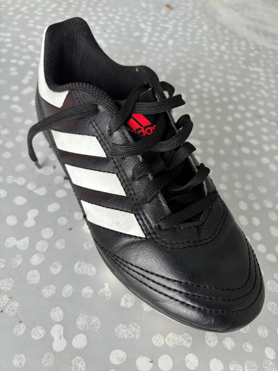 Kids Adidas Leather Football Boots - Image 1