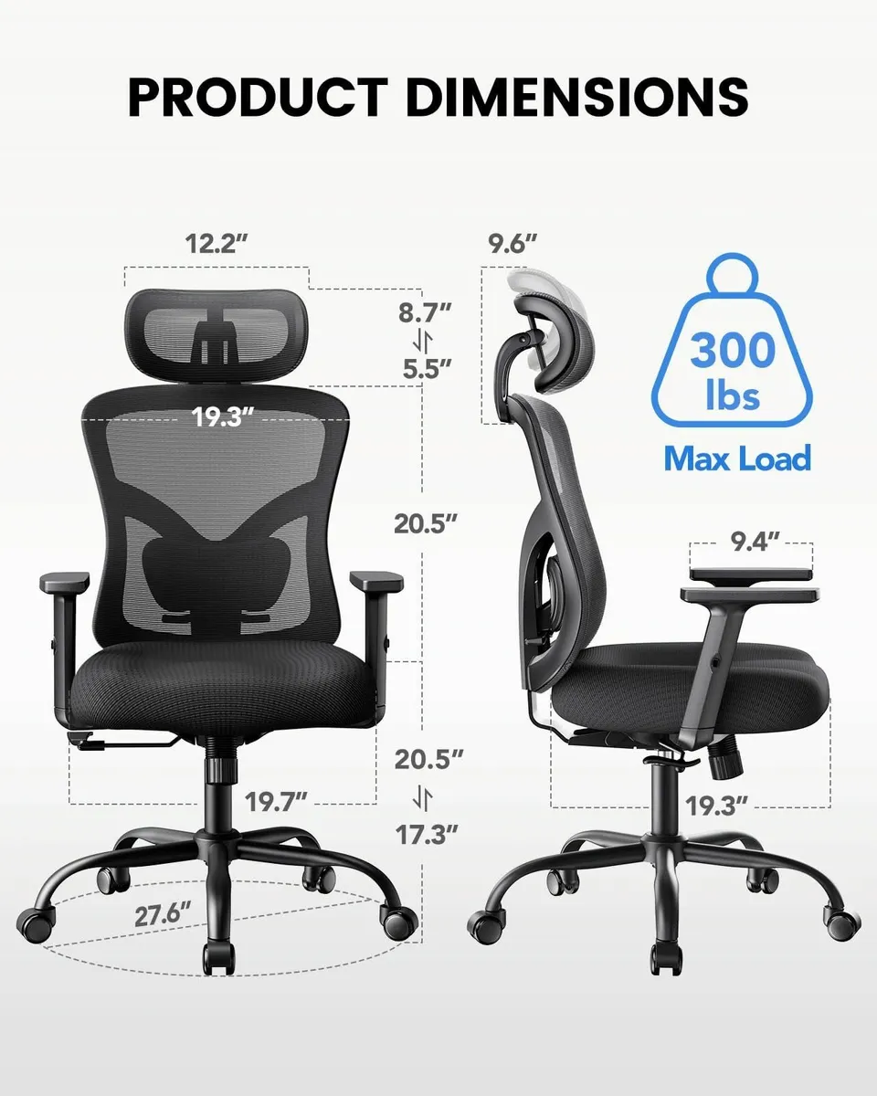 Ergonomic Office Chair Home Desk Chairs with - Image 3