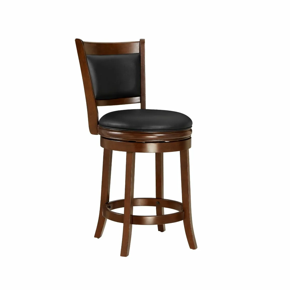 Swivel Counter Stool Wood Frame Kitchen Island - Image 1