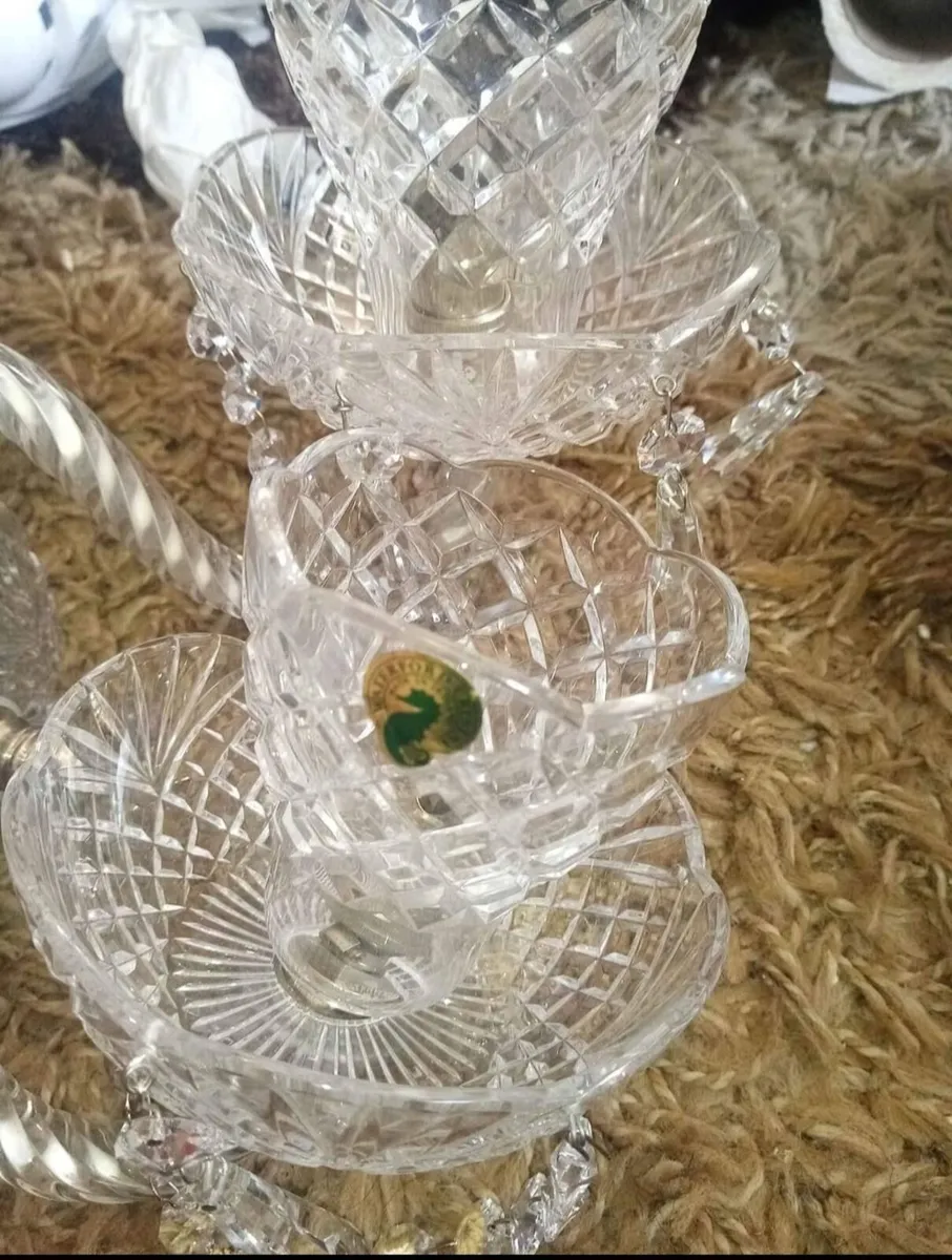 Waterford crystal 2 arms chandelier - Image 2