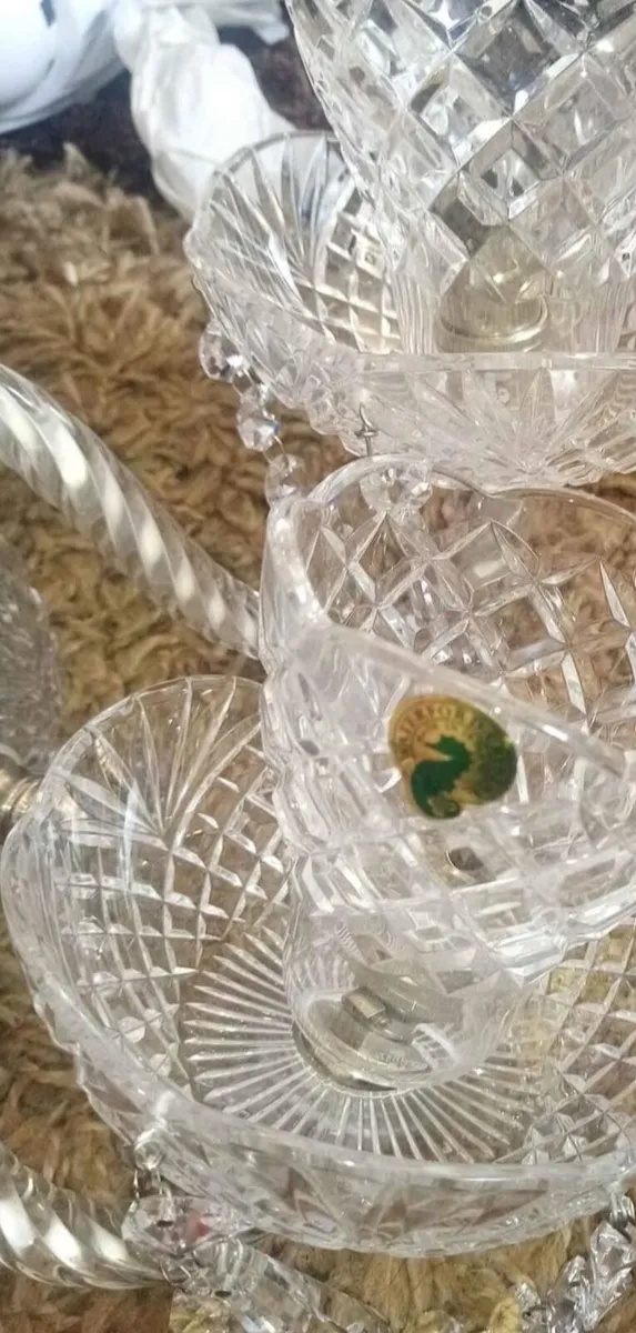 Waterford crystal 2 arms chandelier - Image 3