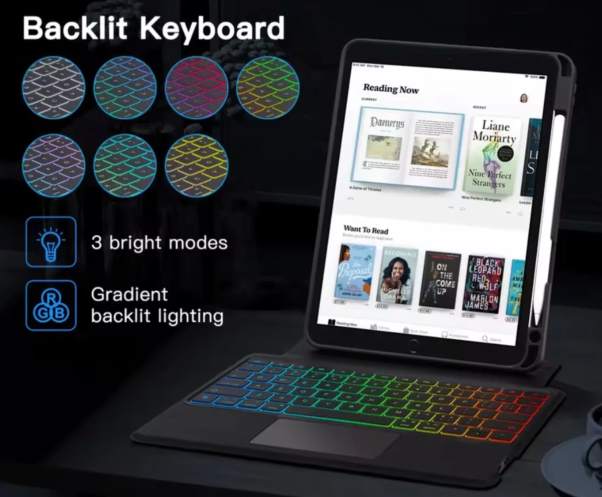 Magic Keyboard Case for iPad Pro 11 Pro, Air 5, Ai - Image 3