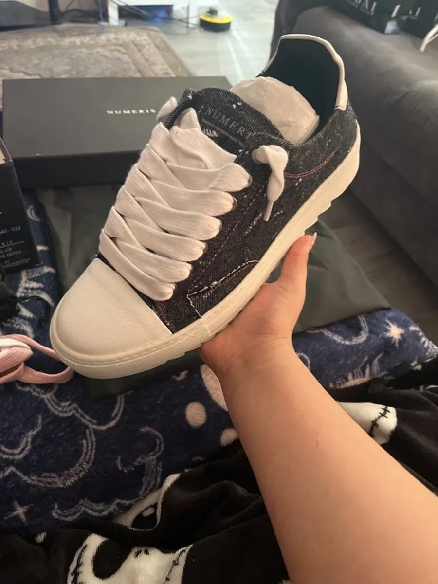 Numeris Pink and white Colorway Men's Shoes, Size 10.5 - Image 1