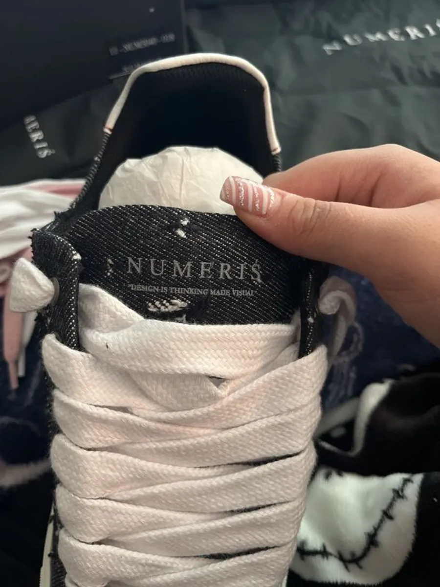 Numeris Pink and white Colorway Men's Shoes, Size 10.5 - Image 3