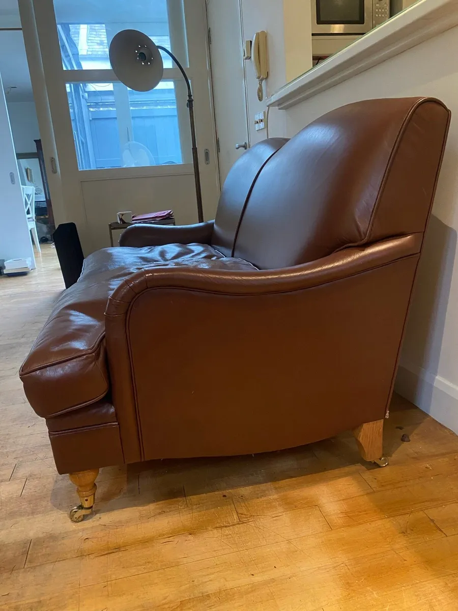 Leather couch and chair - Image 3
