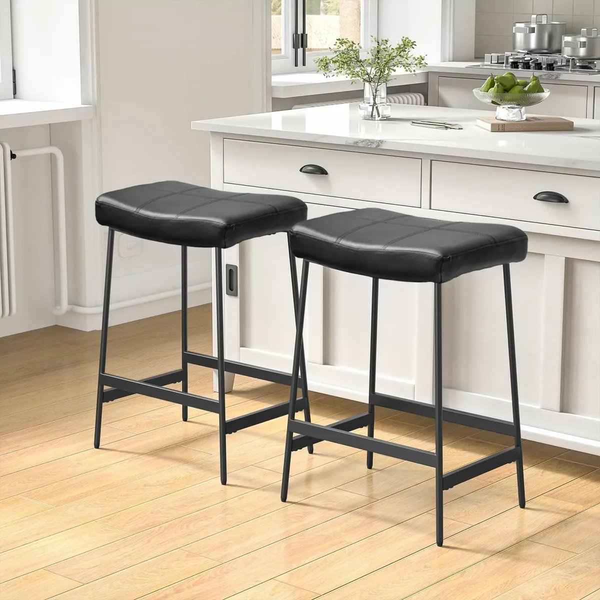 Bar Stools Set of 2 69cm Height Kitchen Island - Image 1