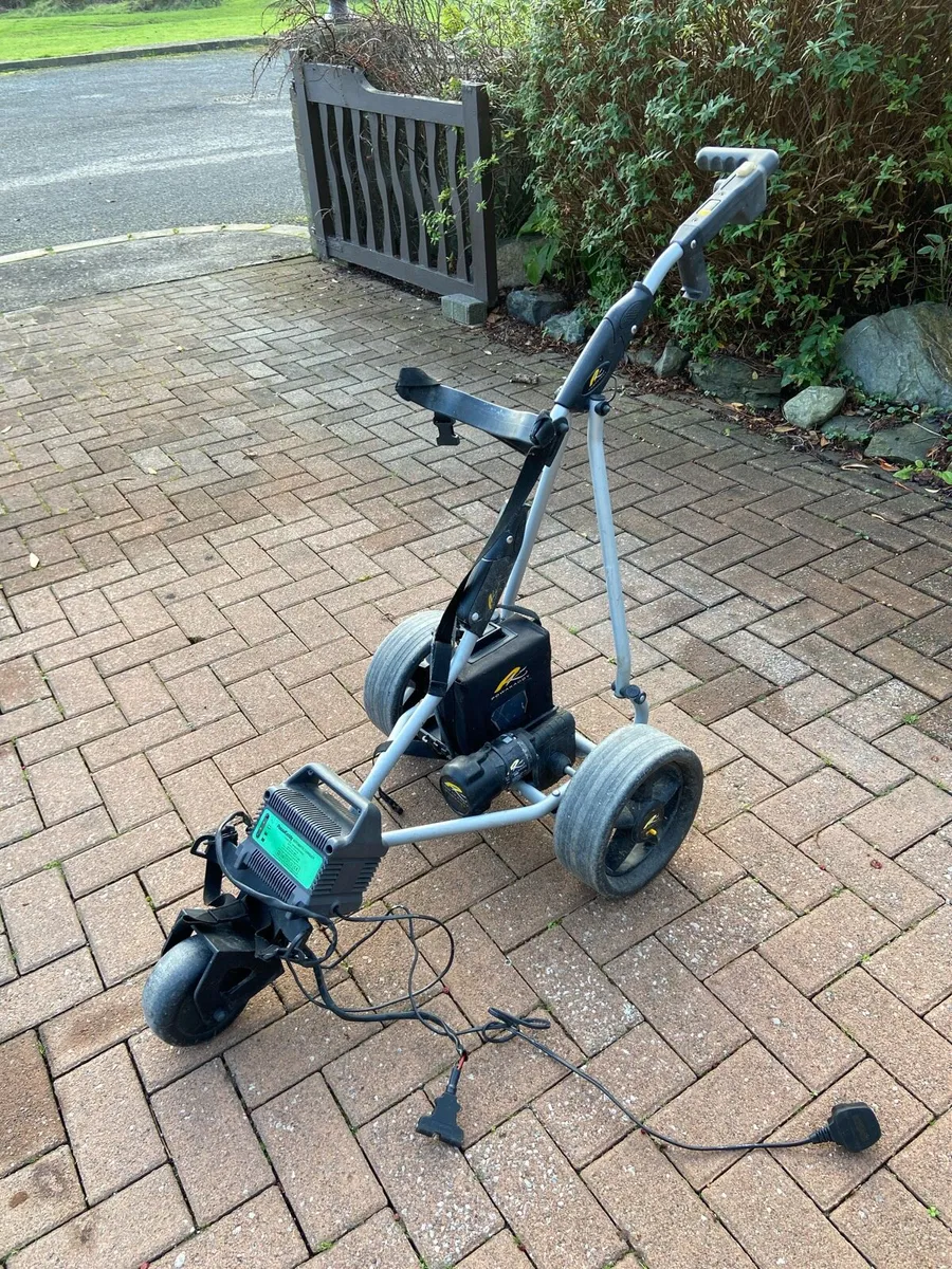 Powakaddy.  Golf. Trolley. Battery. &. Charger - Image 1