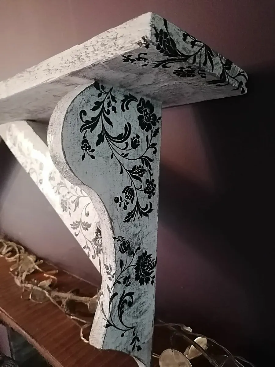 Rustic  "BOHO " Floating Wall Display Shelf (LONG) - Image 3