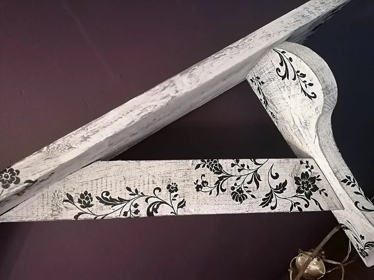 Rustic  "BOHO " Floating Wall Display Shelf (LONG) - Image 4