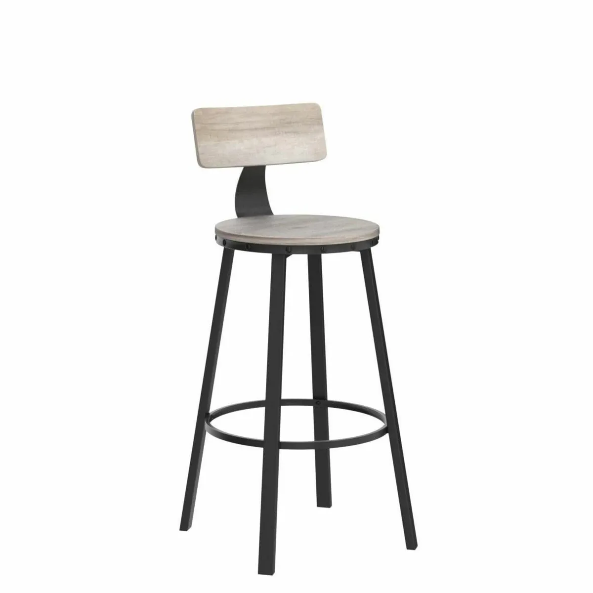 Bar Stools Set of 2 Kitchen Breakfast Chairs with - Image 4
