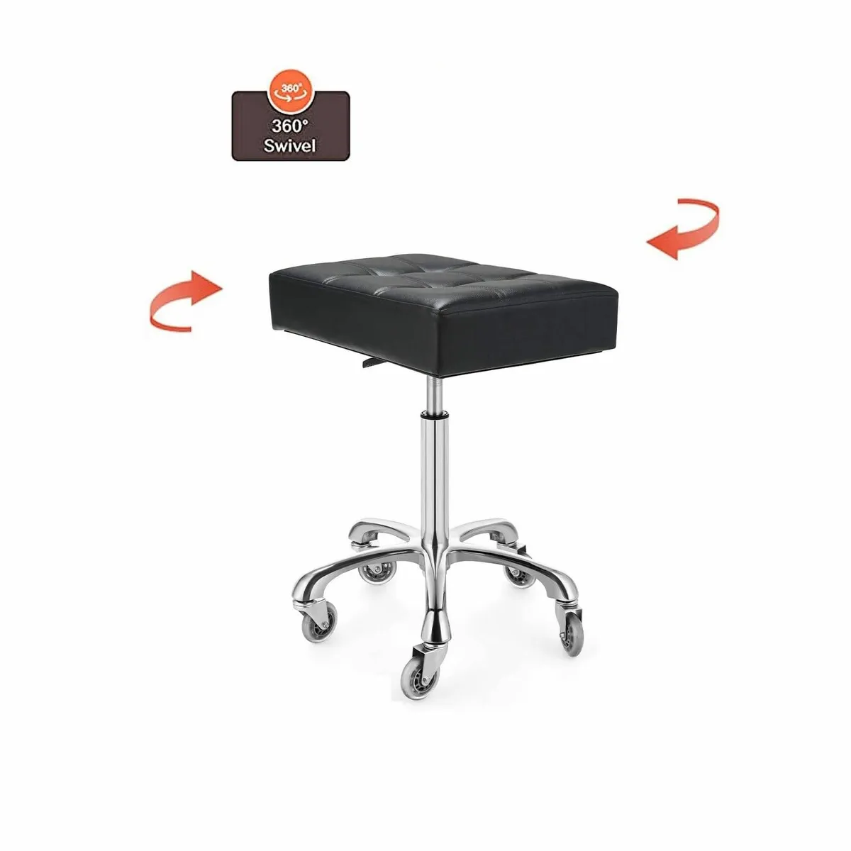 Heavy Duty Stools with Wheels 400lb Backless - Image 4
