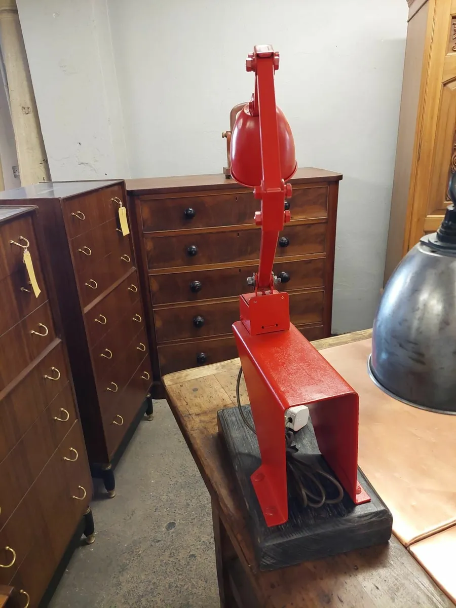 Vintage, 1950s engineering work anglepoise lamp - Image 4