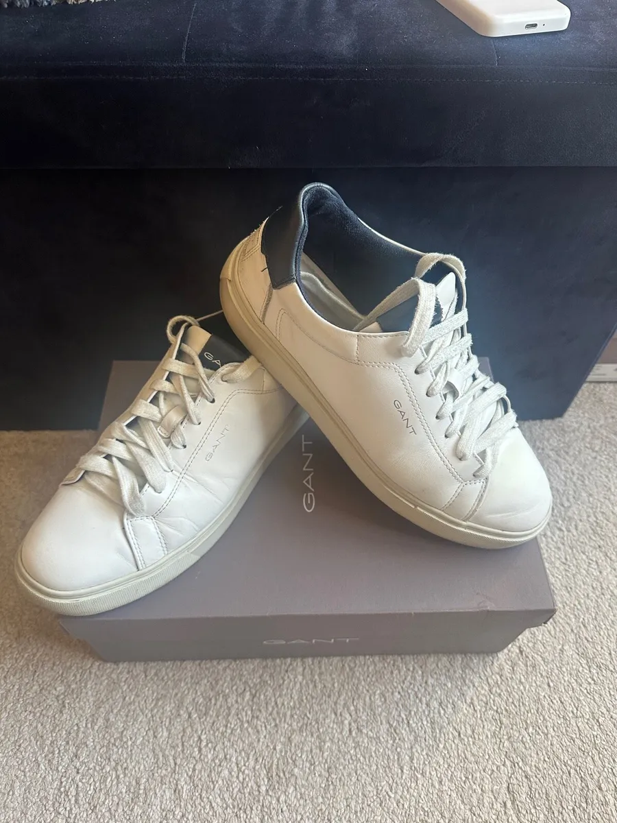 Mens Gant Leather Trainers - Image 1
