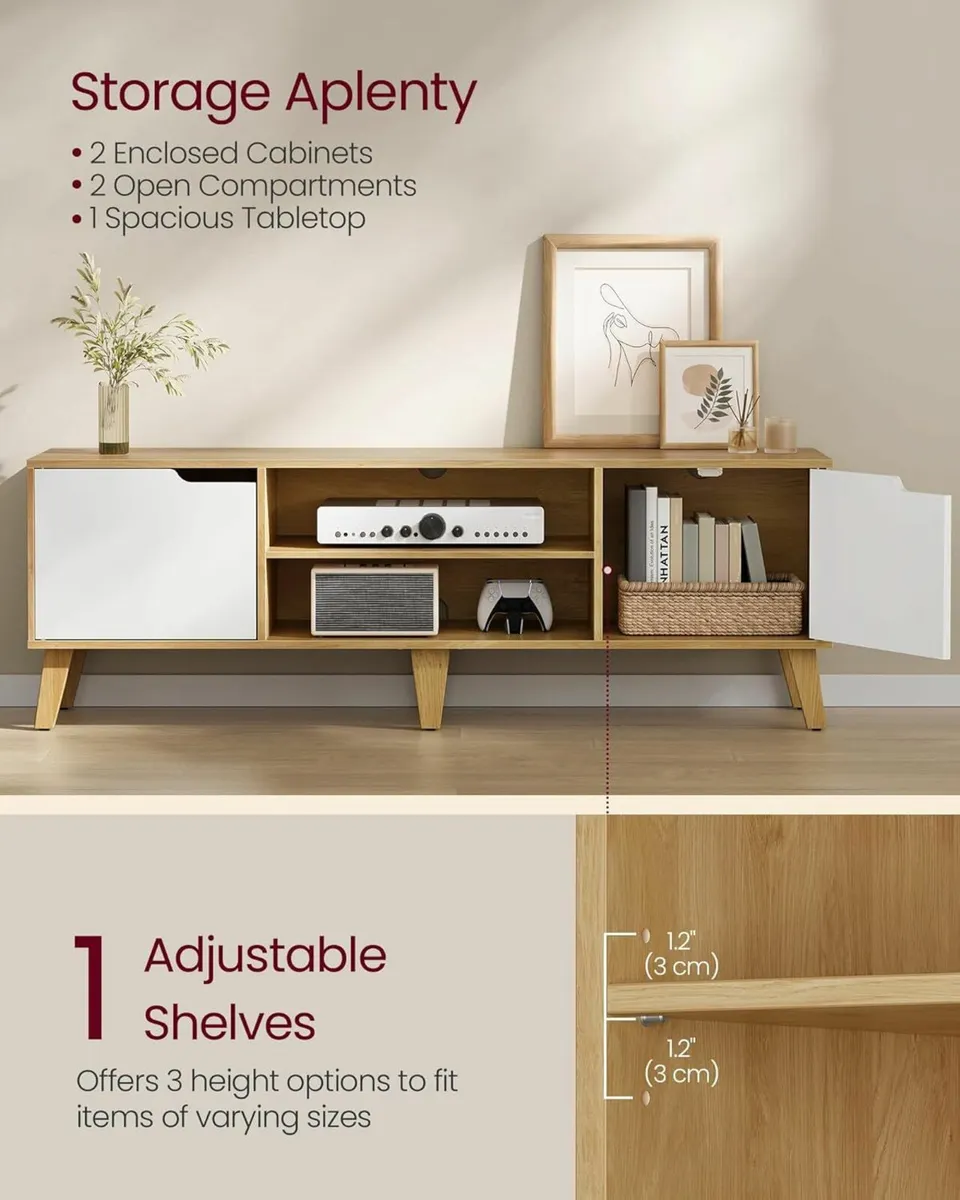 TV Stand Unit, Entertainment Center - FREE P&P - Image 3