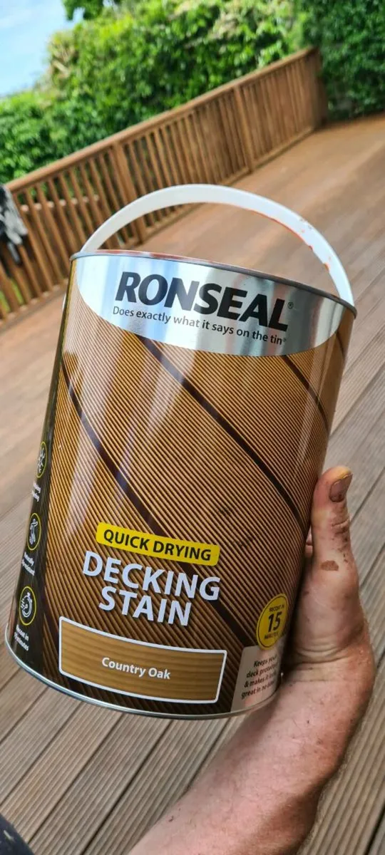 Beautiful wooden decking, railings and steps - Image 4