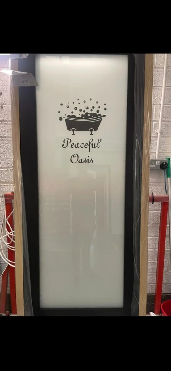 Seadec Black Frosted Glass Doors - Image 1