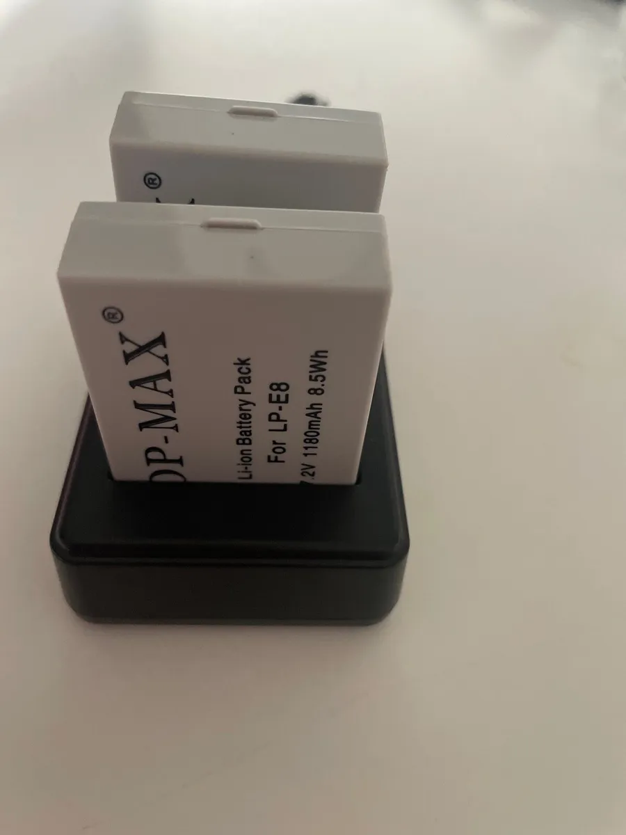 Replacement battery LP E8 for canon cameras - Image 2