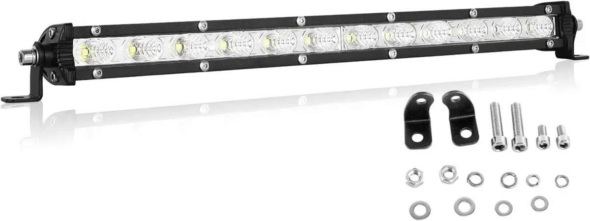 13 Inch 60W Led Work Light Bar Single Row LED Ligh