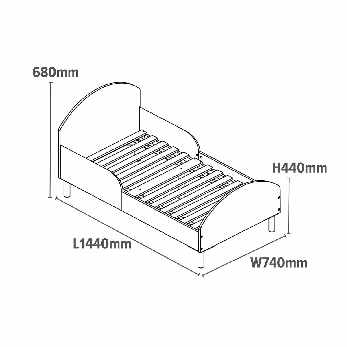 Kids White Toddler Bed - Image 2