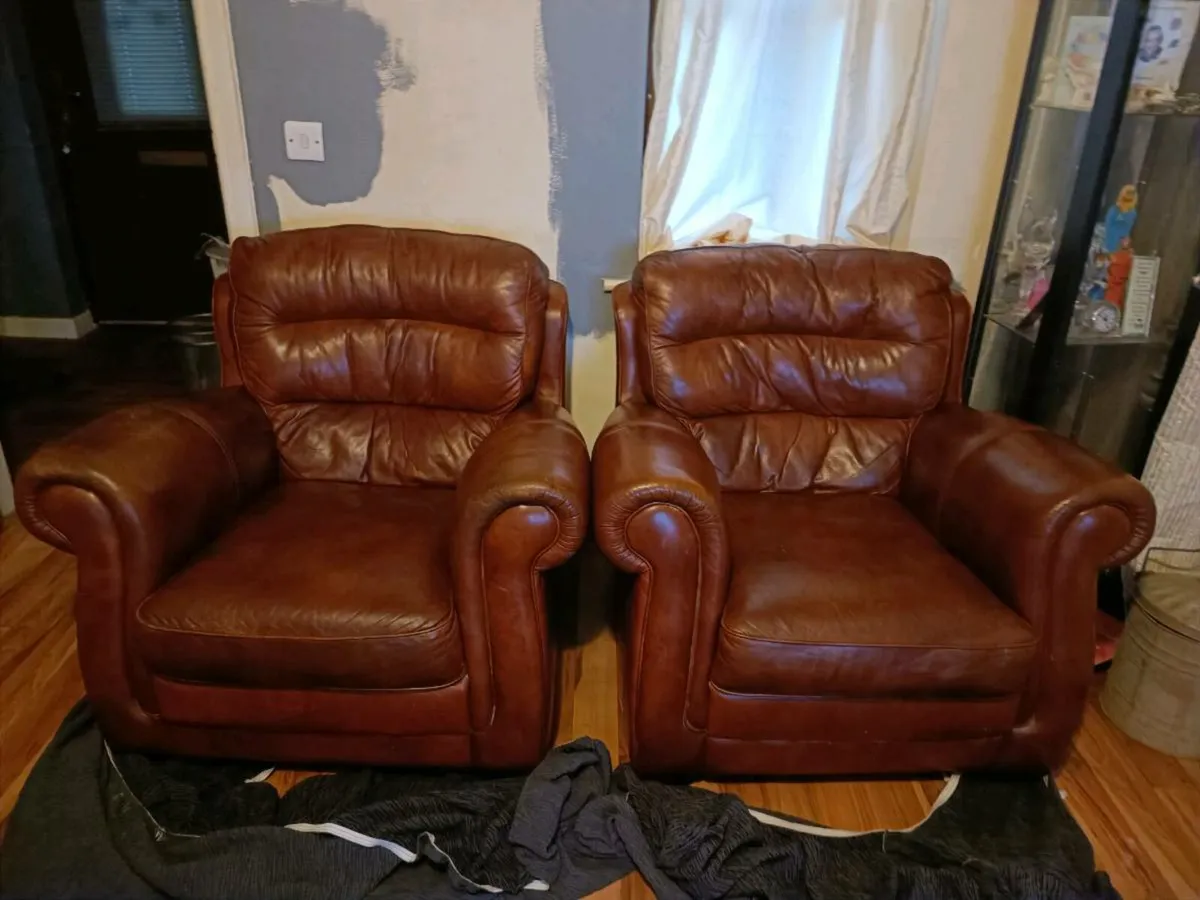 Leather armchair,USED for FREE - Image 1