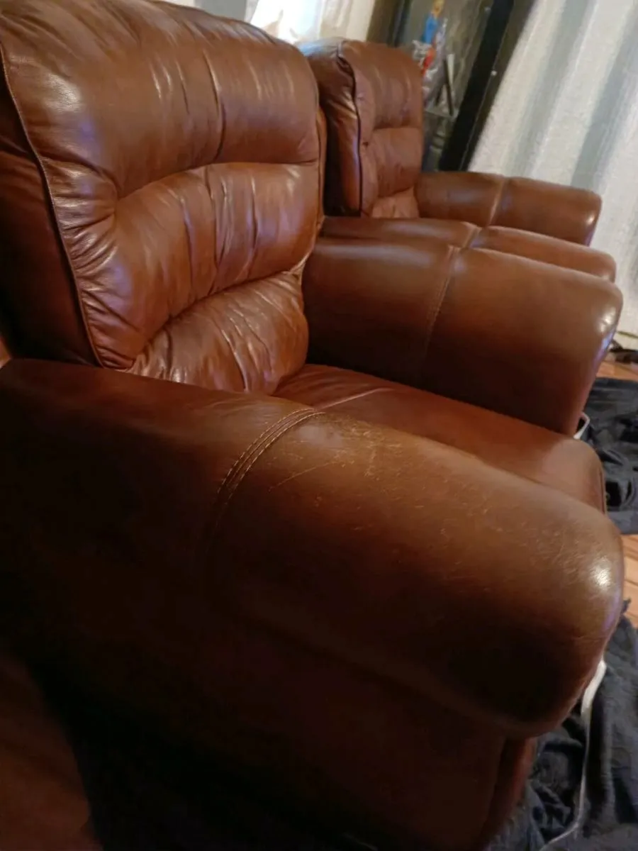 Leather armchair,USED for FREE - Image 2