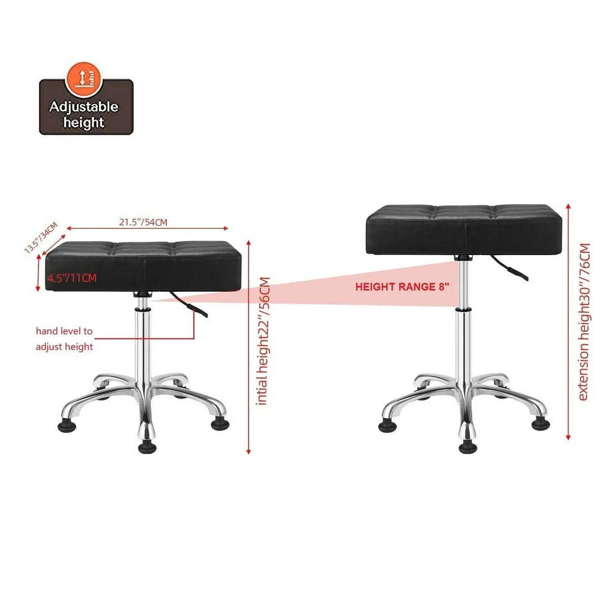 Heavy Duty Stools with Bell Glides: Backless - Image 2