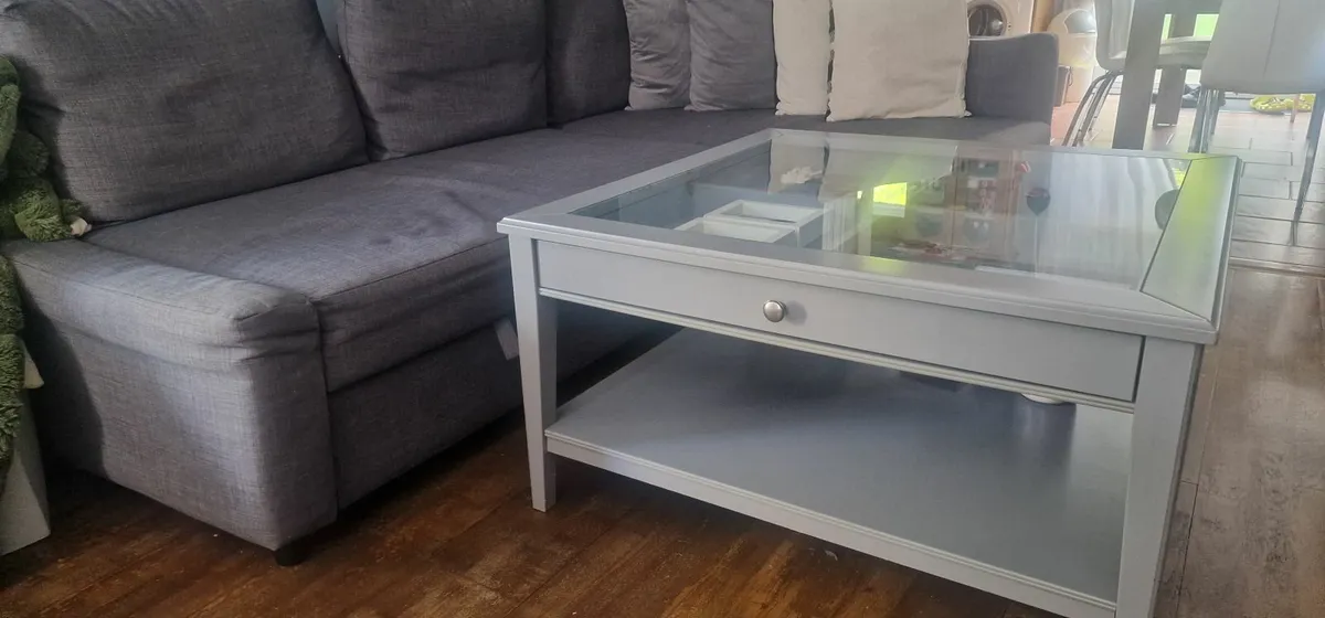 Corner sofa bed+coffee table set - Image 1