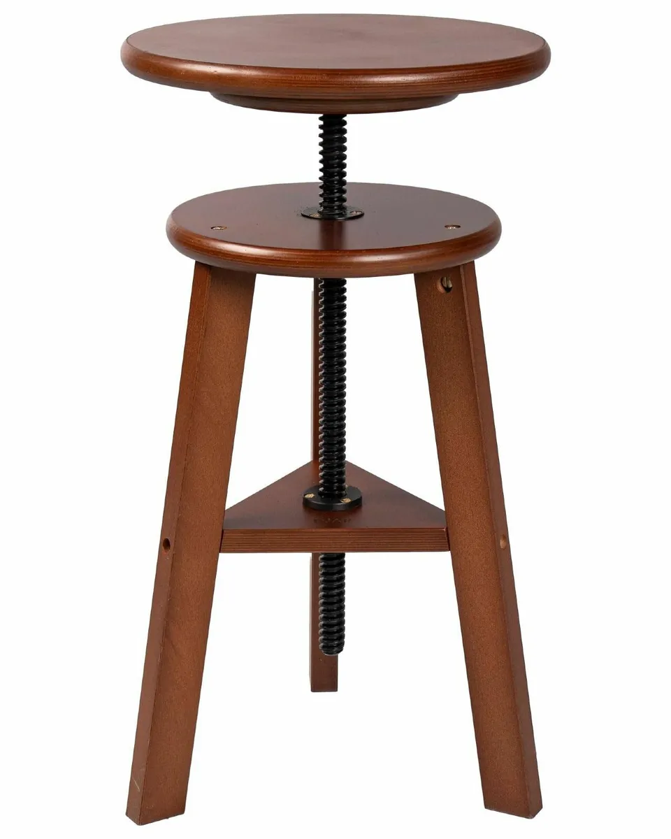 Wooden Drafting Stool Beech Wood Artist Chair - Image 1