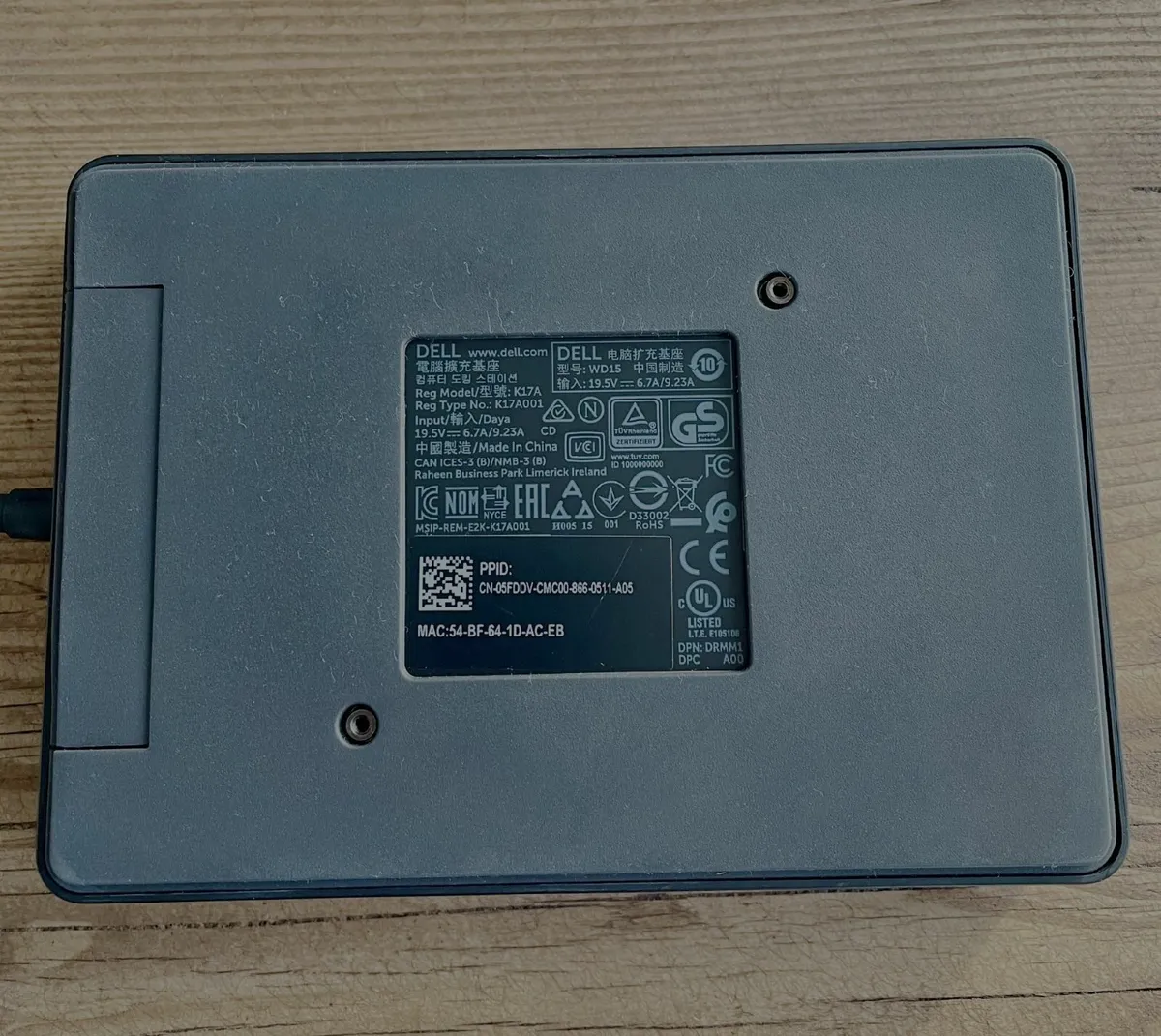 Dell WD15, K17A 4k Dock Station with 130W Adapter - Image 3