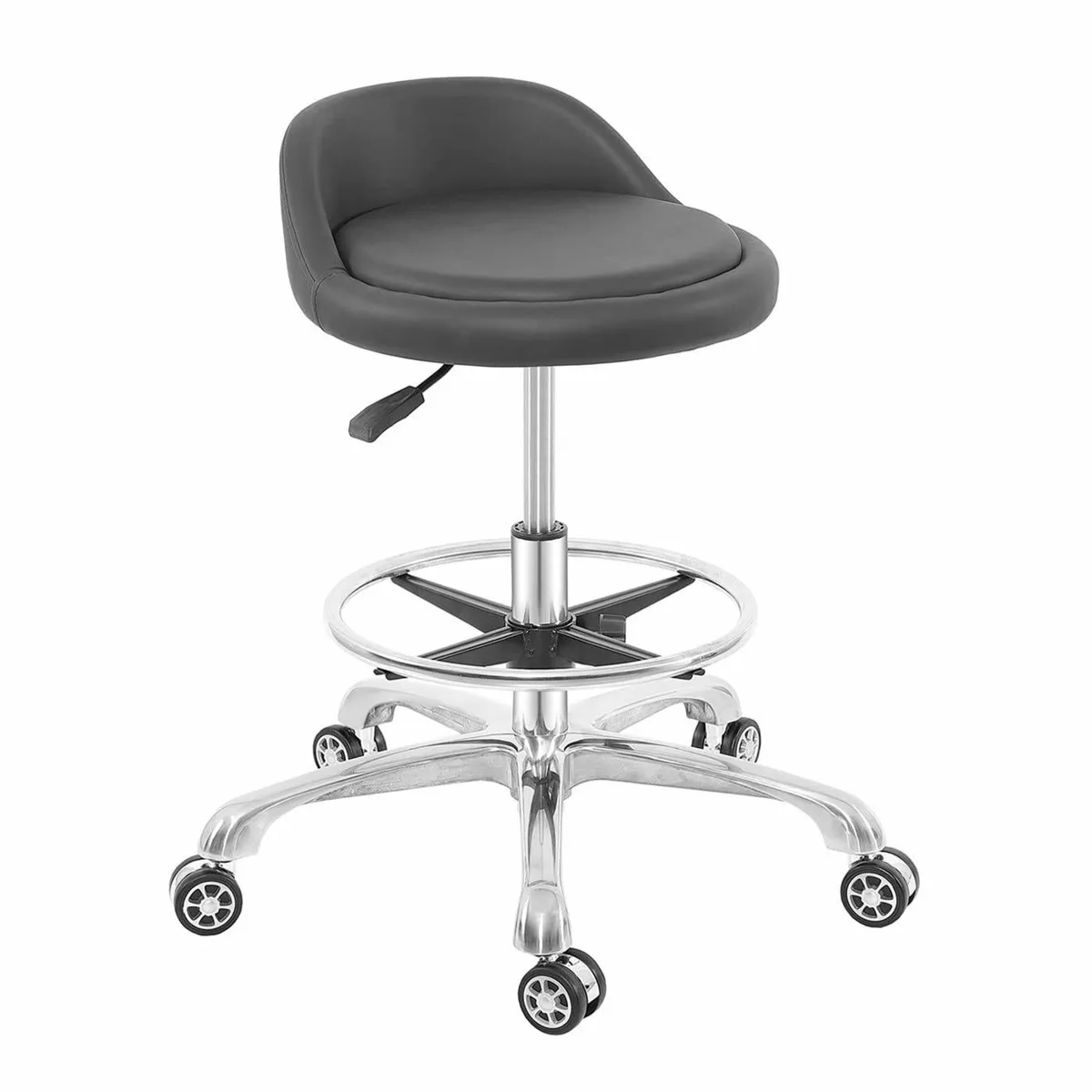 Rolling Stool Adjustable Drafting Chair Heavy - Image 1
