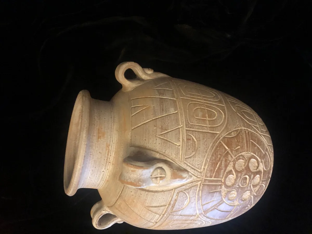 Decorative Four Handled Ceramic Pot - Image 2