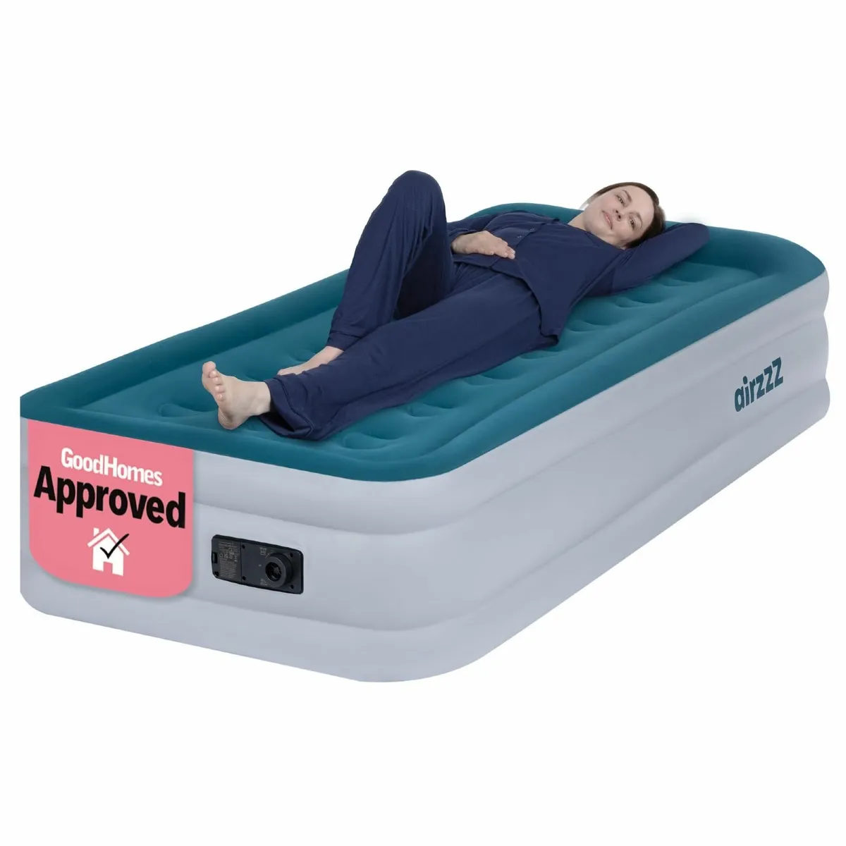 Slumber Plus Air Bed - Single High Raise Flocked - Image 1