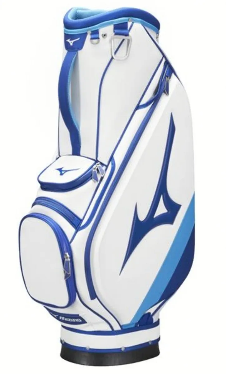 MIZUNO TOUR STAFF CART BAG WHITE - BLUE - Image 3