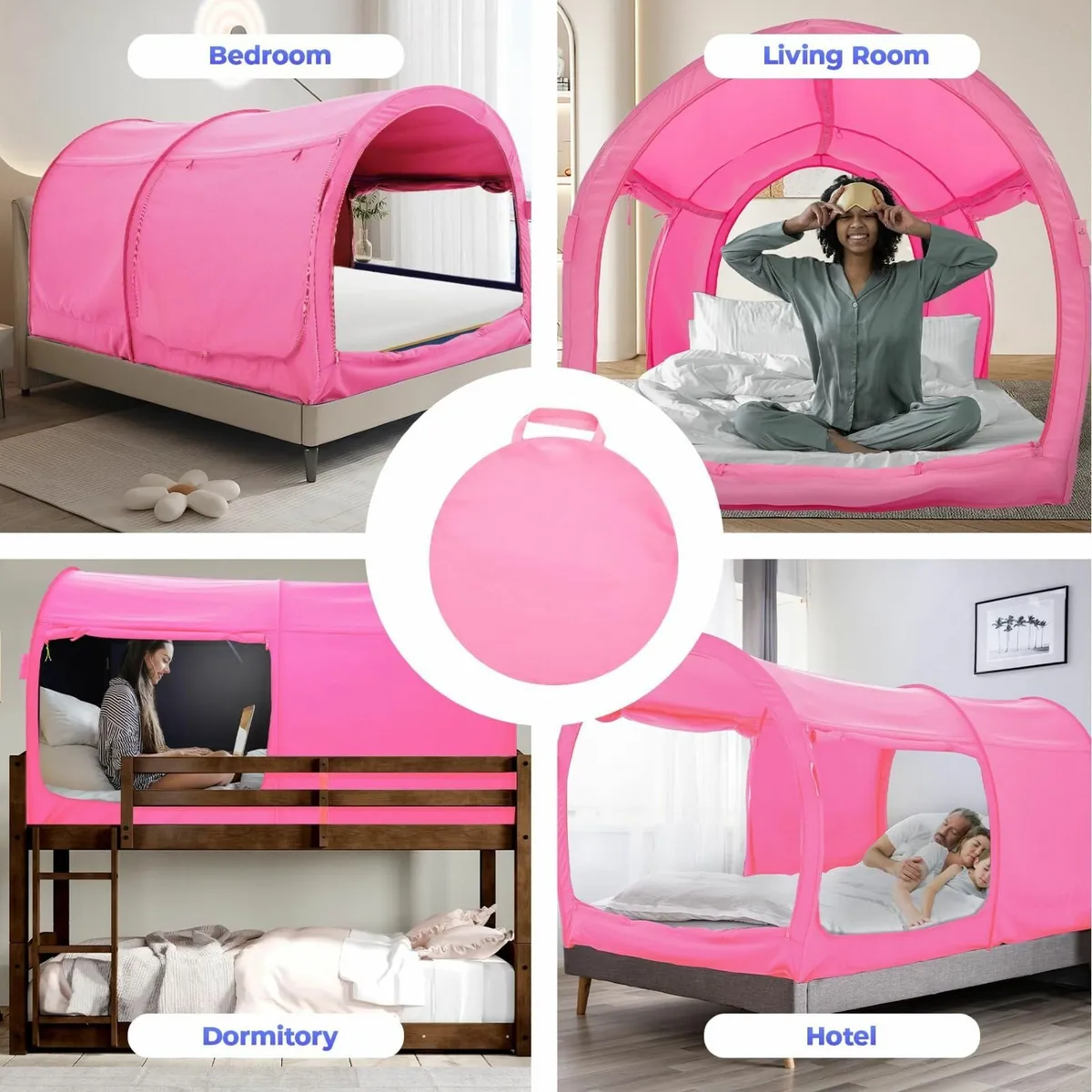 Bed Canopy Dream Tent Privacy Space Single Size - Image 3