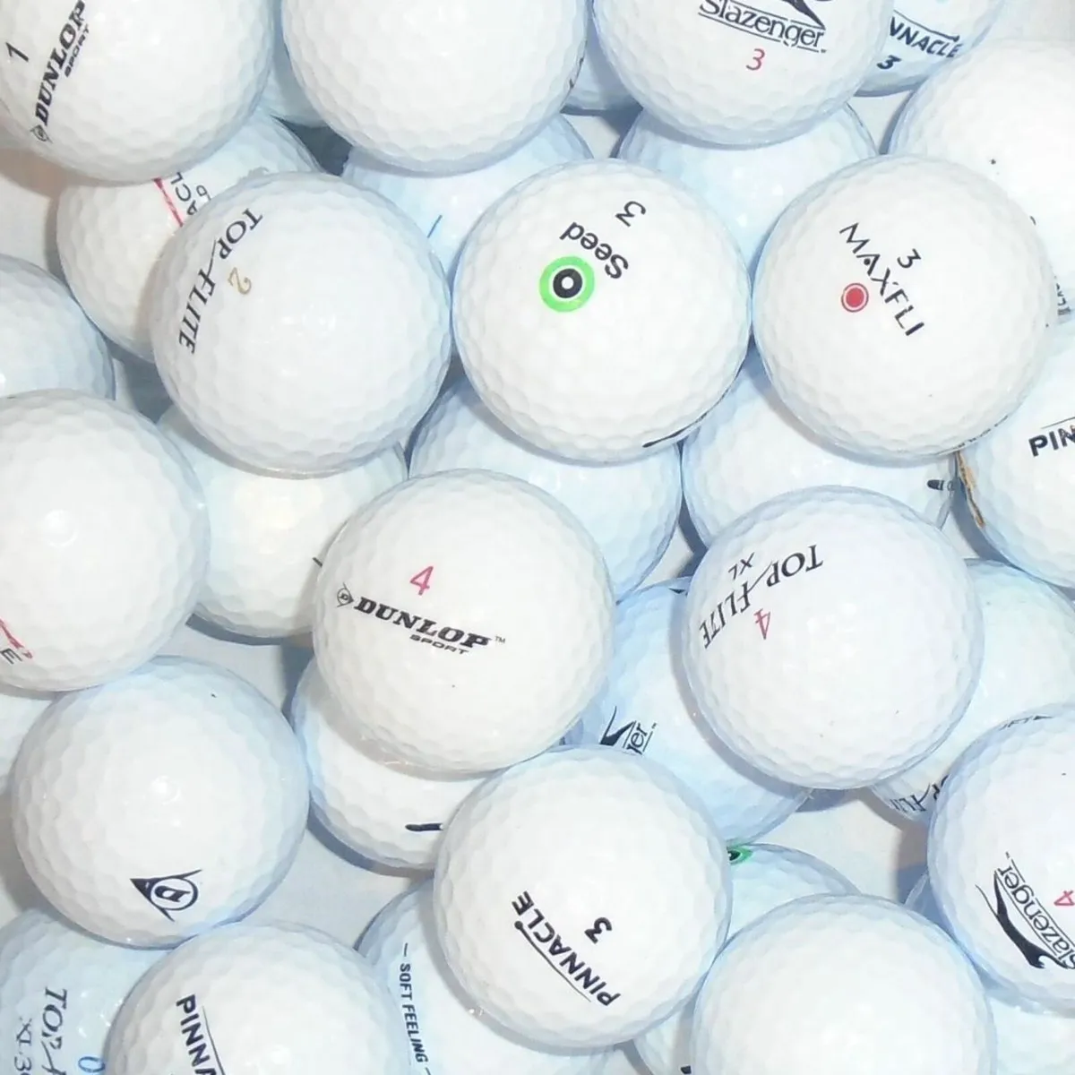Value Branded Mix of Lake Golf Balls - 38 Balls