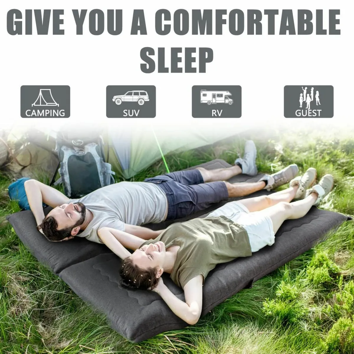 Portable Foldable Futon Mattress Hypoallergenic - Image 2