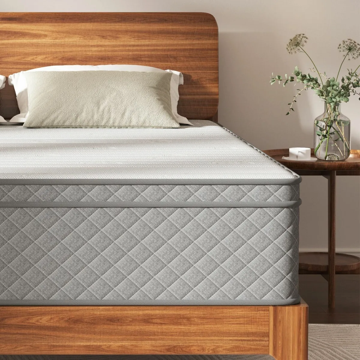 12 Inch Double Mattress 7-Zone Hybrid Bed - Image 1