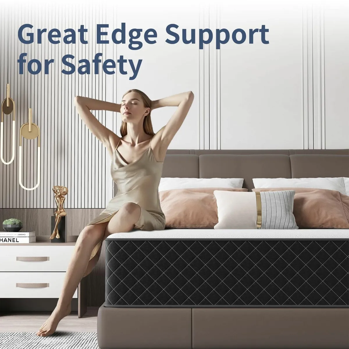 Double Mattress 10 Inch Hybrid with Breathable - Image 4