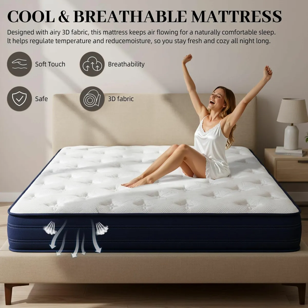Single Mattress - 3FT Memory Foam with Pocket - Image 2