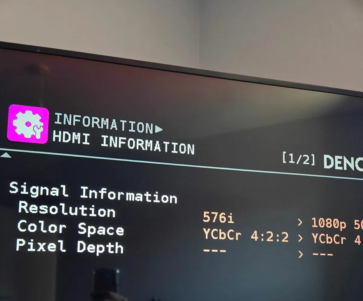 Denon avr .radio.lots of inputs digital and analog - Image 2