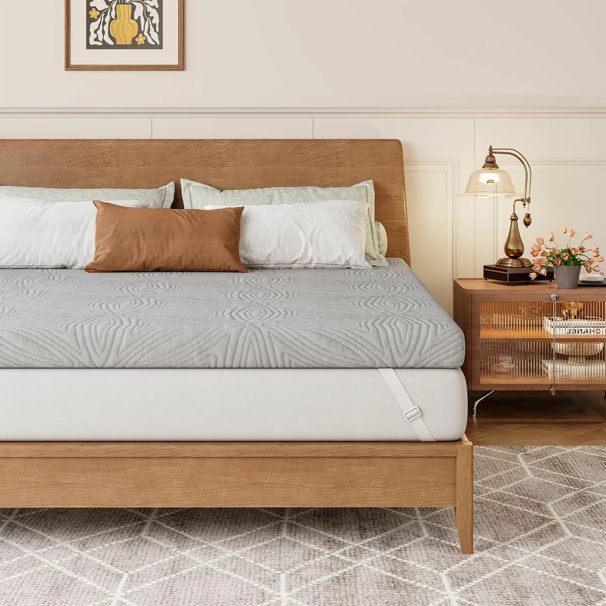 Mattress Topper for Double Bed Gel Memory Foam - Image 1