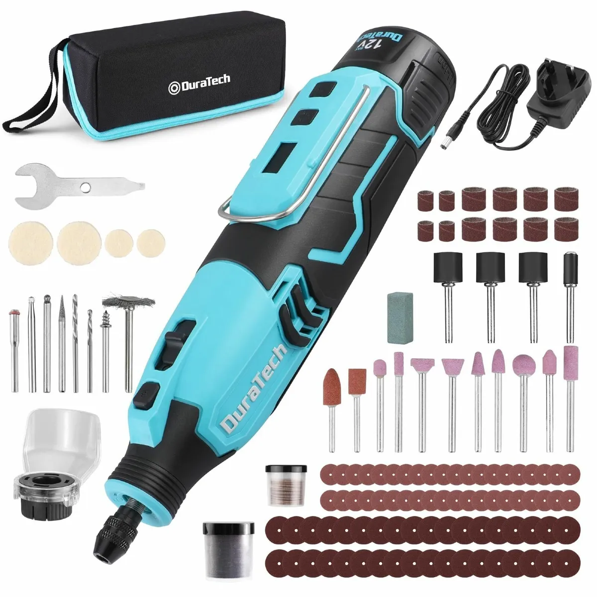 Cordless Rotary Tool 12V Rechargeable with 118pcs - Image 1